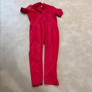XL short sleeved red zipper jumpsuit by Dickies